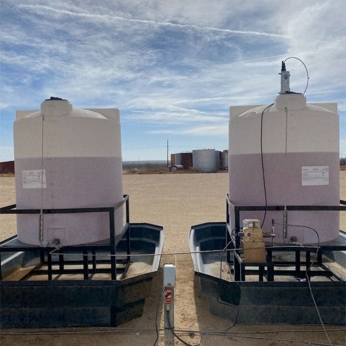 tank level monitor on chemical tank